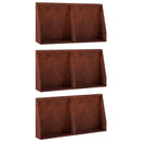 vidaXL Támfal 6 db 40 x 12 x 40 cm Időjárásálló Acél Rozsdás