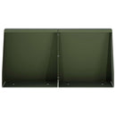 vidaXL Támfal 6 db 40 x 12 x 50 cm Acél Olajzöld