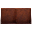 vidaXL Támfal 6 db 40 x 12 x 50 cm Időjárásálló Acél Rozsdás