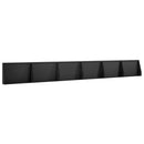 vidaXL Támfal 6 db 60 x 12 x 30 cm Acél Fekete