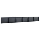 vidaXL Támfal 6 db 60 x 12 x 30 cm Acél Antracitszürke
