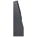 vidaXL Támfal 6 db 60 x 12 x 30 cm Acél Antracitszürke