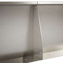 vidaXL Támfal 6 db 60 x 12 x 30 cm Rozsdamentes Acél Ezüst