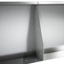 vidaXL Támfal 6 db 60 x 12 x 30 cm Horganyzott Acél Ezüst