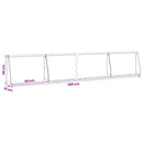 vidaXL Támfal 6 db 60 x 12 x 40 cm Acél Fekete