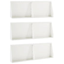 vidaXL Támfal 6 db 60 x 12 x 40 cm Acél Fehér