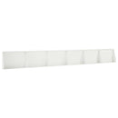 vidaXL Támfal 6 db 60 x 12 x 40 cm Acél Fehér