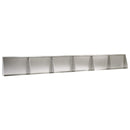 vidaXL Támfal 6 db 60 x 12 x 40 cm Rozsdamentes Acél Ezüst