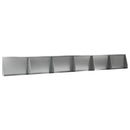 vidaXL Támfal 6 db 60 x 12 x 40 cm Horganyzott Acél Ezüst