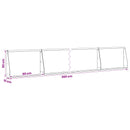 vidaXL Támfal 6 db 60 x 12 x 50 cm Acél Antracitszürke