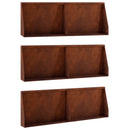vidaXL Támfal 6 db 60 x 12 x 50 cm Időjárásálló Acél Rozsdás