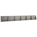 vidaXL Támfal 6 db 60 x 12 x 50 cm Időjárásálló Acél Rozsdás