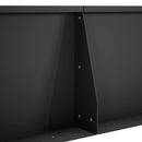 vidaXL Támfal 6 db 80 x 12 x 30 cm Acél Fekete