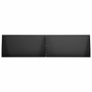 vidaXL Támfal 6 db 80 x 12 x 30 cm Acél Fekete