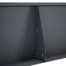 vidaXL Támfal 6 db 80 x 12 x 30 cm Acél Antracitszürke