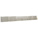 vidaXL Támfal 6 db 80 x 12 x 30 cm Rozsdamentes Acél Ezüst