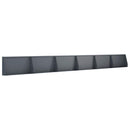vidaXL Támfal 6 db 80 x 12 x 40 cm Acél Antracitszürke
