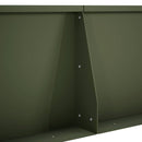 vidaXL Támfal 6 db 80 x 12 x 40 cm Acél Olajzöld