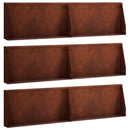 vidaXL Támfal 6 db 80 x 12 x 40 cm Időjárásálló Acél Rozsdás