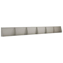 vidaXL Támfal 6 db 80 x 12 x 40 cm Időjárásálló Acél Rozsdás