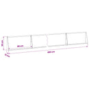 vidaXL Támfal 6 db 80 x 12 x 50 cm Acél Olajzöld