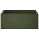 vidaXL Támfal 4 db 100 x 100 x 30 cm Acél Olajzöld