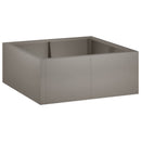 vidaXL Támfal 4 db 100 x 100 x 30 cm Időjárásálló Acél Rozsdás