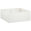vidaXL Támfal 4 db 100 x 100 x 40 cm Acél Fehér