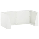 vidaXL Támfal 4 db 100 x 100 x 40 cm Acél Fehér