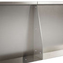 vidaXL Támfal 4 db 100 x 100 x 40 cm Rozsdamentes Acél Ezüst