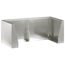 vidaXL Támfal 4 db 100 x 100 x 40 cm Rozsdamentes Acél Ezüst