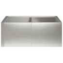 vidaXL Támfal 4 db 100 x 100 x 40 cm Rozsdamentes Acél Ezüst