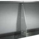 vidaXL Támfal 4 db 100 x 100 x 40 cm Horganyzott Acél Ezüst