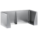 vidaXL Támfal 4 db 100 x 100 x 40 cm Horganyzott Acél Ezüst