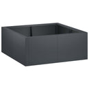 vidaXL Támfal 4 db 100 x 100 x 50 cm Acél Antracitszürke