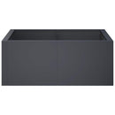 vidaXL Támfal 4 db 100 x 100 x 50 cm Acél Antracitszürke