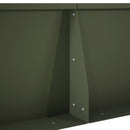 vidaXL Támfal 4 db 100 x 100 x 50 cm Acél Olajzöld