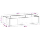 vidaXL Támfal 6 db 200 x 100 x 30 cm Acél Fekete