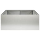 vidaXL Támfal 6 db 200 x 100 x 30 cm Rozsdamentes Acél Ezüst