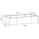 vidaXL Támfal 6 db 200 x 100 x 40 cm Acél Fekete