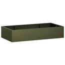 vidaXL Támfal 6 db 200 x 100 x 40 cm Acél Olajzöld