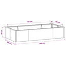 vidaXL Támfal 6 db 200 x 100 x 50 cm Acél Antracitszürke