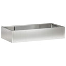 vidaXL Támfal 6 db 200 x 100 x 50 cm Rozsdamentes Acél Ezüst