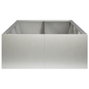 vidaXL Támfal 8 db 300 x 100 x 30 cm Rozsdamentes Acél Ezüst