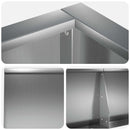 vidaXL Támfal 8 db 300 x 100 x 30 cm Horganyzott Acél Ezüst