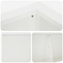 vidaXL Támfal 8 db 300 x 100 x 40 cm Acél Fehér