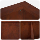 vidaXL Támfal 8 db 300 x 100 x 40 cm Időjárásálló Acél Rozsdás