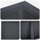 vidaXL Támfal 8 db 300 x 100 x 50 cm Acél Antracitszürke