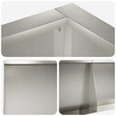 vidaXL Támfal 8 db 300 x 100 x 50 cm Rozsdamentes Acél Ezüst