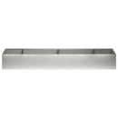 vidaXL Támfal 8 db 300 x 100 x 50 cm Rozsdamentes Acél Ezüst